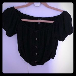 Off the shoulder crop top